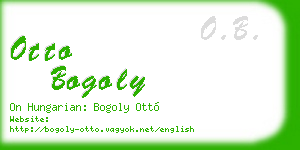 otto bogoly business card